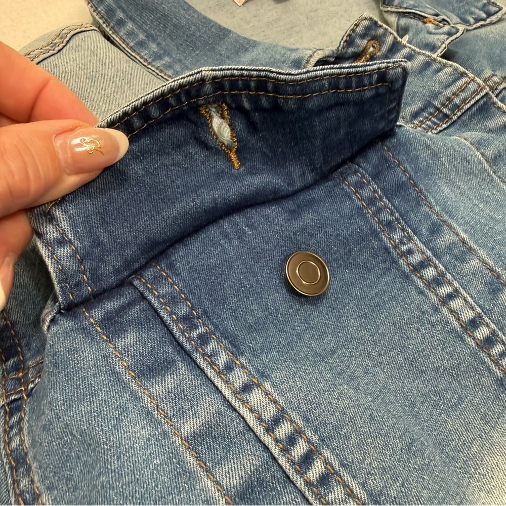 Veveret Denim Subtle Fading Button Down Jean Jacket Size 2XL #2087 - Picture 6 of 8